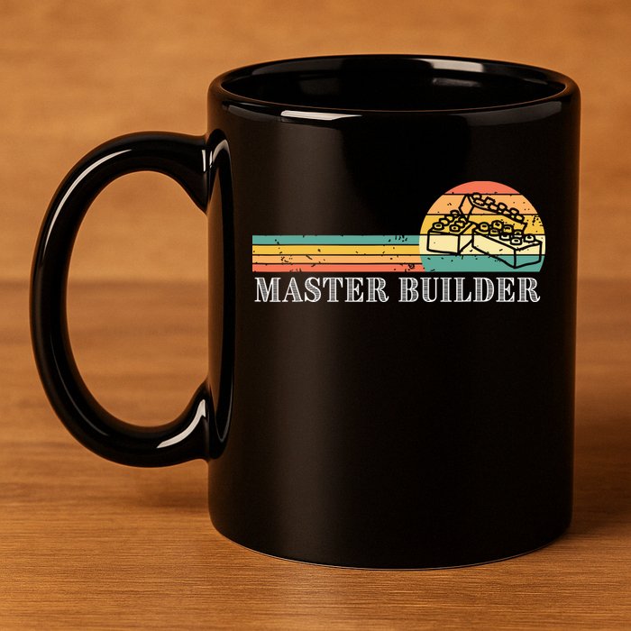 Master Builder Block Building Adults Birthday Gift 11oz C Handle Ceramic Mug