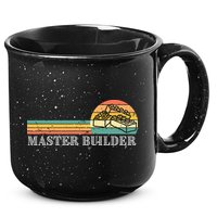 Master Builder Block Building Adults Birthday Gift 15oz Campfire Ceramic Mug