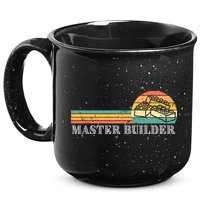 Master Builder Block Building Adults Birthday Gift 15oz Campfire Ceramic Mug