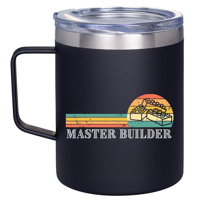 Master Builder Block Building Adults Birthday Gift 12oz Stainless Steel Coffee Mug
