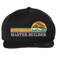 Master Builder Block Building Adults Birthday Gift Wool Snapback Cap