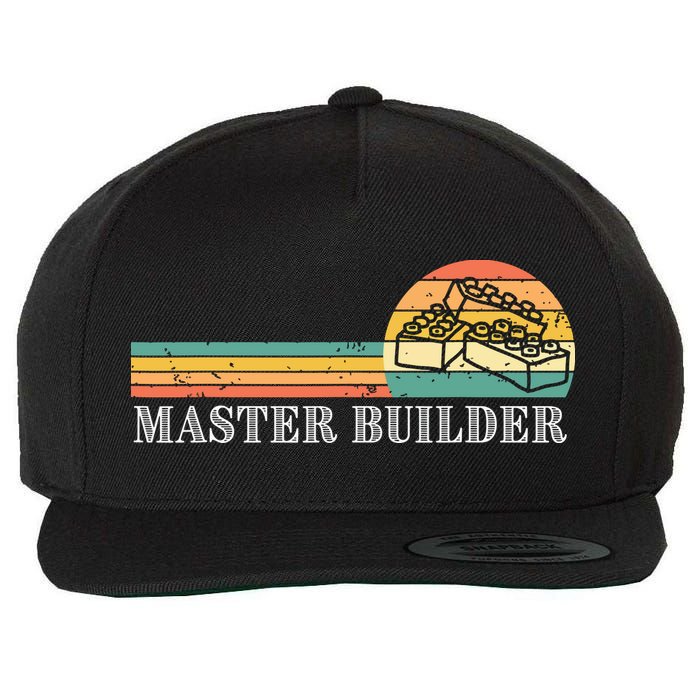 Master Builder Block Building Adults Birthday Gift Wool Snapback Cap
