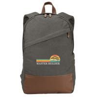 Master Builder Block Building Adults Birthday Gift Cotton Canvas Backpack