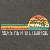 Master Builder Block Building Adults Birthday Gift Cotton Canvas Backpack