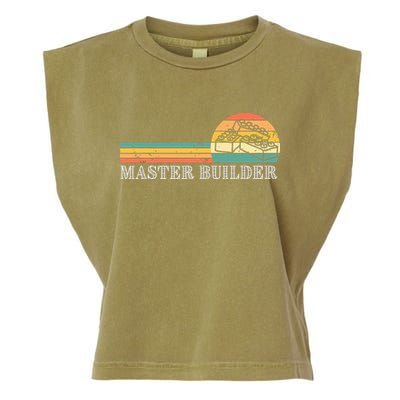 Master Builder Block Building Adults Birthday Gift Garment-Dyed Women's Muscle Tee