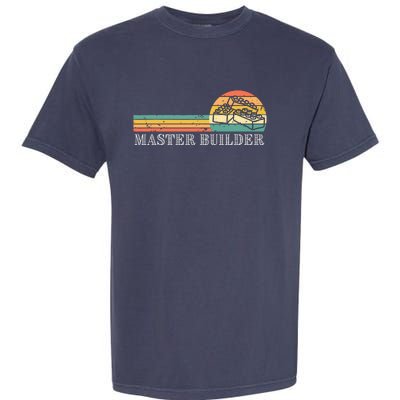 Master Builder Block Building Adults Birthday Gift Garment-Dyed Heavyweight T-Shirt