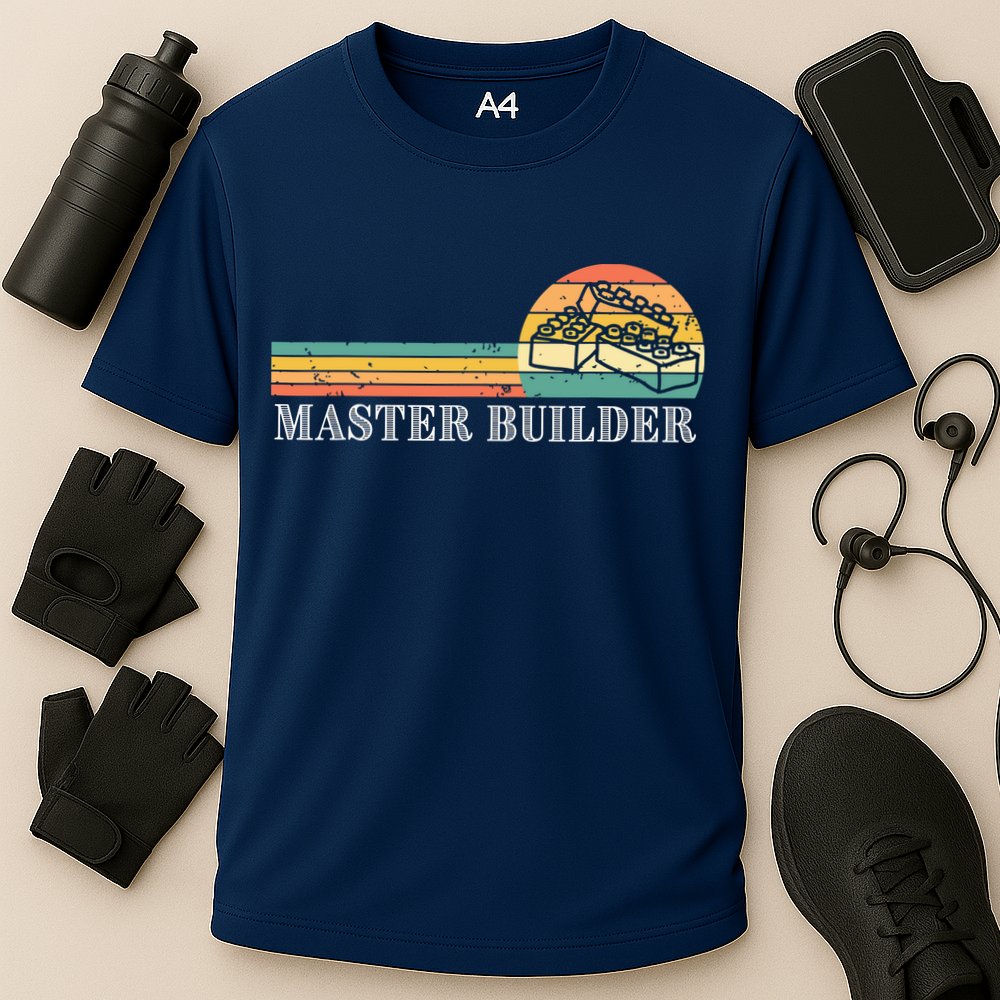 Master Builder Block Building Adults Birthday Gift Performance Shirt