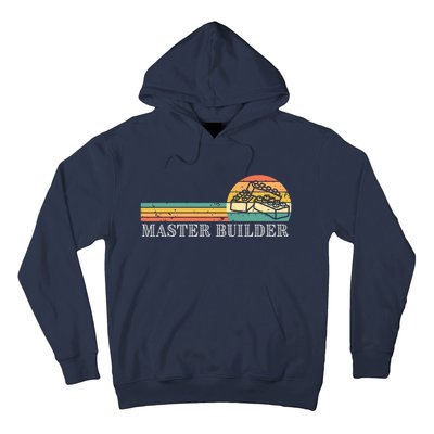 Master Builder Block Building Adults Birthday Gift Hoodie