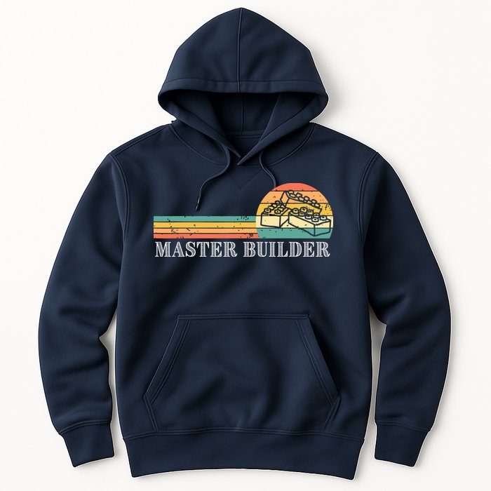 Master Builder Block Building Adults Birthday Gift Hoodie