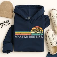 Master Builder Block Building Adults Birthday Gift Hoodie