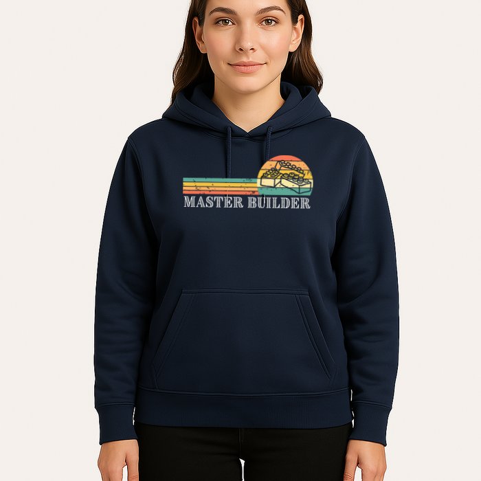 Master Builder Block Building Adults Birthday Gift Hoodie