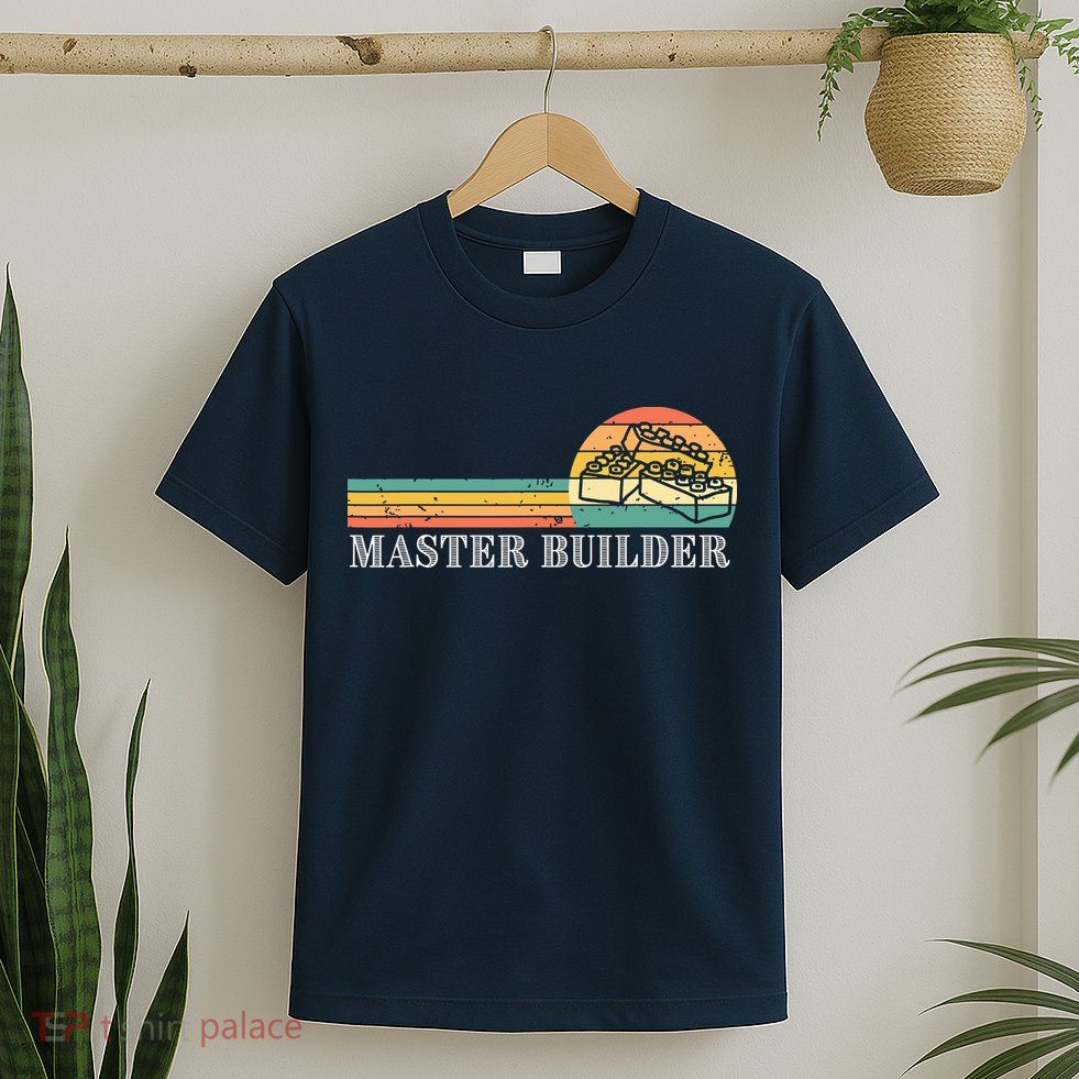 Master Builder Block Building Adults Birthday Gift T-Shirt