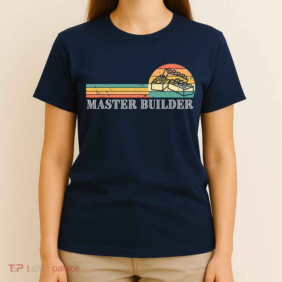 Master Builder Block Building Adults Birthday Gift T-Shirt