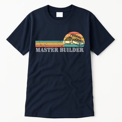 Master Builder Block Building Adults Birthday Gift Tall T-Shirt