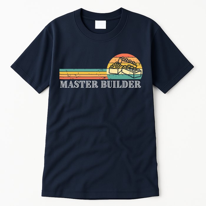 Master Builder Block Building Adults Birthday Gift Tall T-Shirt