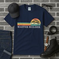 Master Builder Block Building Adults Birthday Gift Tall T-Shirt