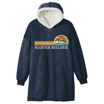 Master Builder Block Building Adults Birthday Gift Hooded Wearable Blanket