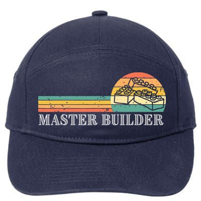 Master Builder Block Building Adults Birthday Gift 7-Panel Snapback Hat