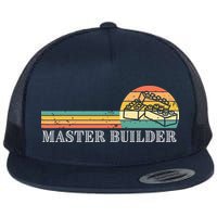 Master Builder Block Building Adults Birthday Gift Flat Bill Trucker Hat