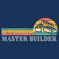 Master Builder Block Building Adults Birthday Gift Flat Bill Trucker Hat