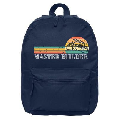 Master Builder Block Building Adults Birthday Gift 16 in Basic Backpack