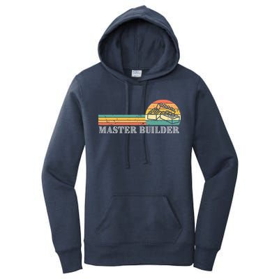 Master Builder Block Building Adults Birthday Gift Women's Pullover Hoodie