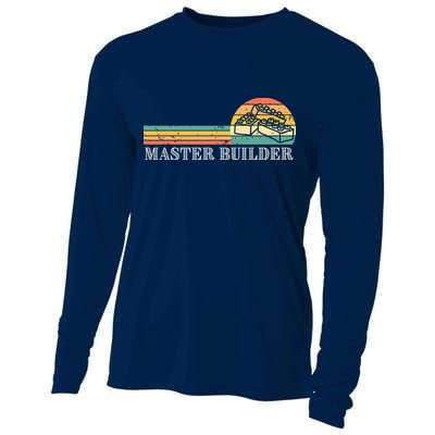 Master Builder Block Building Adults Birthday Gift Cooling Performance Long Sleeve Crew