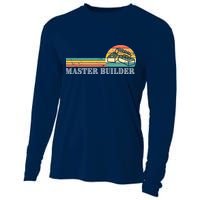 Master Builder Block Building Adults Birthday Gift Cooling Performance Long Sleeve Crew