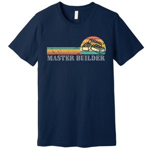 Master Builder Block Building Adults Birthday Gift Premium T-Shirt