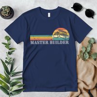 Master Builder Block Building Adults Birthday Gift Premium T-Shirt
