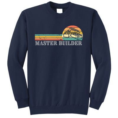 Master Builder Block Building Adults Birthday Gift Tall Sweatshirt