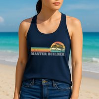 Master Builder Block Building Adults Birthday Gift Womens Tank Top