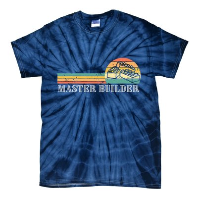 Master Builder Block Building Adults Birthday Gift Tie-Dye T-Shirt