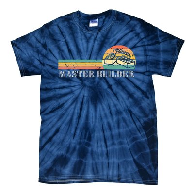 Master Builder Block Building Adults Birthday Gift Tie-Dye T-Shirt