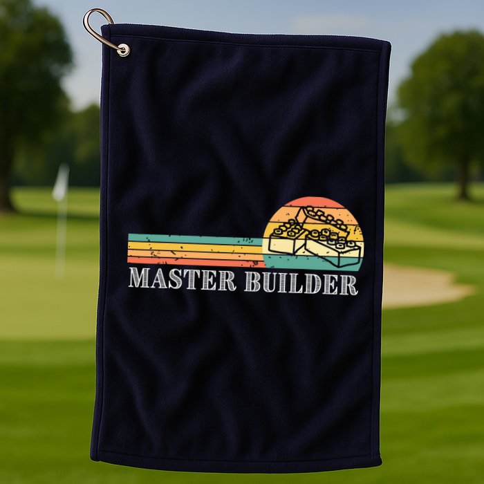 Master Builder Block Building Adults Birthday Gift Golf Towel