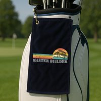 Master Builder Block Building Adults Birthday Gift Golf Towel