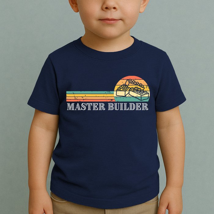 Master Builder Block Building Adults Birthday Gift Toddler T-Shirt