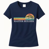 Master Builder Block Building Adults Birthday Gift Womens T-Shirt