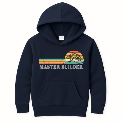 Master Builder Block Building Adults Birthday Gift Kids Hoodie