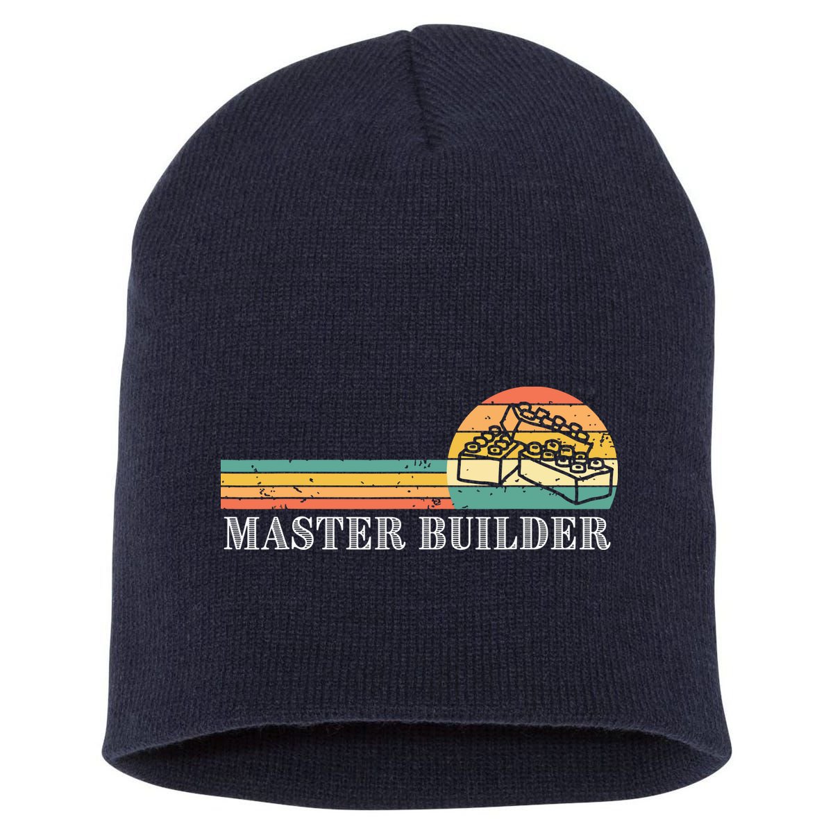 Master Builder Block Building Adults Birthday Gift Short Acrylic Beanie