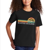 Master Builder Block Building Adults Birthday Gift Kids T-Shirt