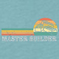 Master Builder Block Building Adults Birthday Gift Sueded Cloud Jersey T-Shirt