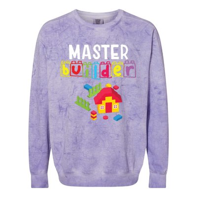 Master Builder Building Blocks Brick Builders Toys Gift Colorblast Crewneck Sweatshirt