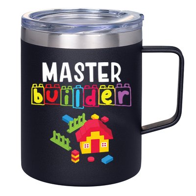 Master Builder Building Blocks Brick Builders Toys Gift 12oz Stainless Steel Coffee Mug