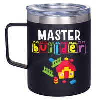 Master Builder Building Blocks Brick Builders Toys Gift 12oz Stainless Steel Coffee Mug