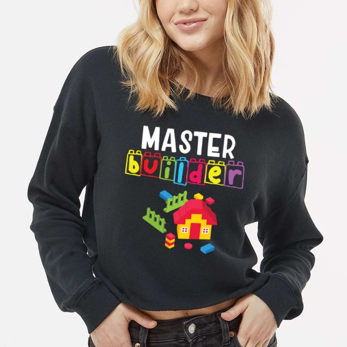 Master Builder Building Blocks Brick Builders Toys Gift Cropped Pullover Crew