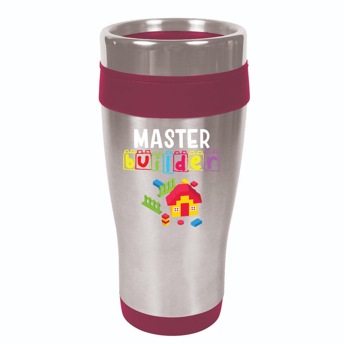 Master Builder Building Blocks Brick Builders Toys Gift 16oz Travel Tumbler