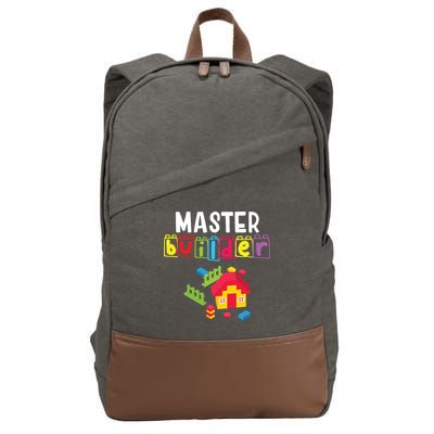 Master Builder Building Blocks Brick Builders Toys Gift Cotton Canvas Backpack