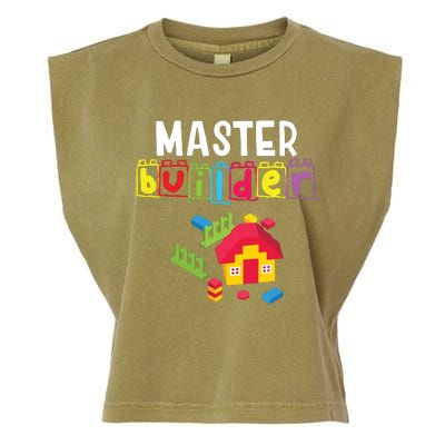 Master Builder Building Blocks Brick Builders Toys Gift Garment-Dyed Women's Muscle Tee