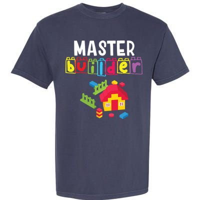 Master Builder Building Blocks Brick Builders Toys Gift Garment-Dyed Heavyweight T-Shirt
